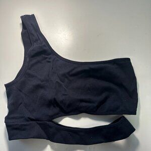 Garage Black Cutout Crop Tank Top M